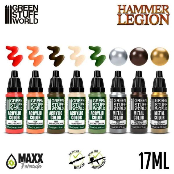 Green Stuff World    Paint Set - Hammer Legion - 8435646517513ES - 8435646517513