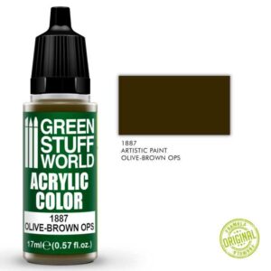 Green Stuff World    Acrylic Color: Olive - Brown Ops - 8435646516837ES - 8435646516837