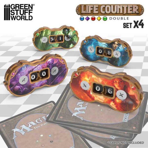 Green Stuff World    Double Life Counters (Set x4) - 8435646519289ES - 8435646519289