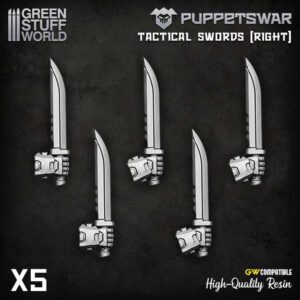 Green Stuff World    Puppetswar - Tactical Swords - Right - 5904873424183ES - 5904873424183