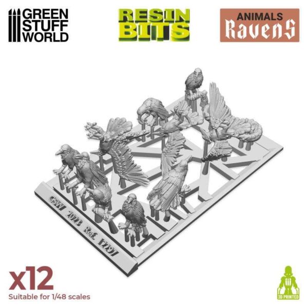 Green Stuff World    3D Printed Set - Ravens - 8435646517933ES - 8435646517971