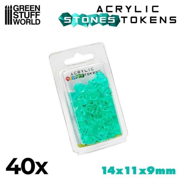 Green Stuff World    Tokens - Turquoise Stones - 8435646520278ES - 8435646520261