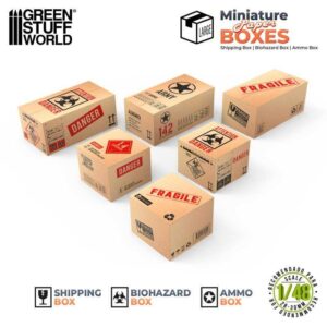 Green Stuff World    Miniature Printed Boxes - Large - 8435646519760ES - 8435646519760