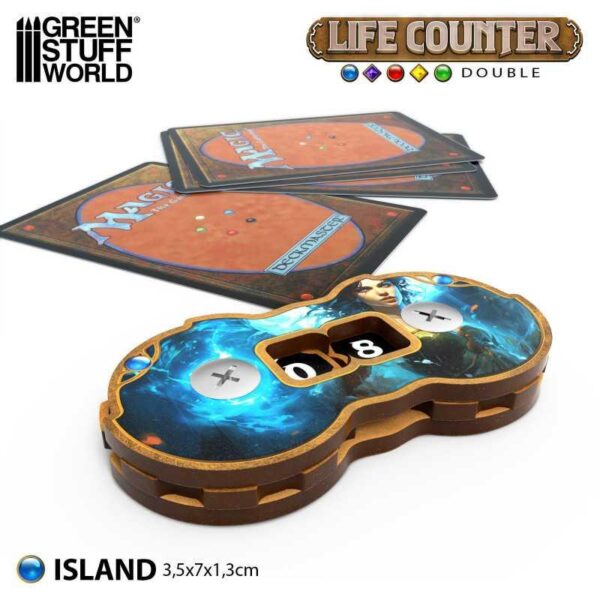 Green Stuff World    Double Life Counters - Island - 8435646519234ES - 8435646519234