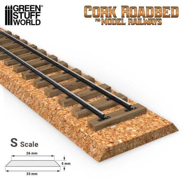 Green Stuff World    S Cork Roadbed - 8435646518404ES - 8435646518404