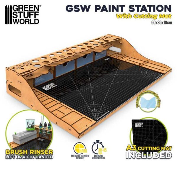 Green Stuff World    Paint Station with Cutting Mat - 8435646519210ES - 8435646519210