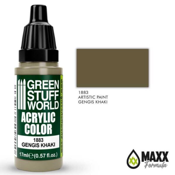 Green Stuff World    Acrylic Color: Genhis Khaki - 8435646516806ES - 8435646516806