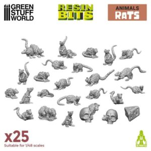 Green Stuff World    3D Printed Set - Small Rats - 8435646508689ES - 8435646508689