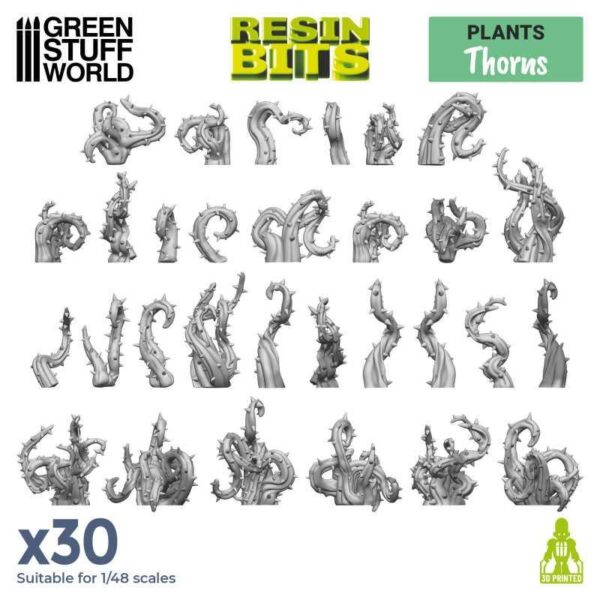Green Stuff World    3D Printed Set - Thorns - 8435646511252ES - 8435646511252