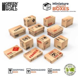 Green Stuff World    Miniature Printed Boxes - Small - 8435646519784ES - 8435646519784