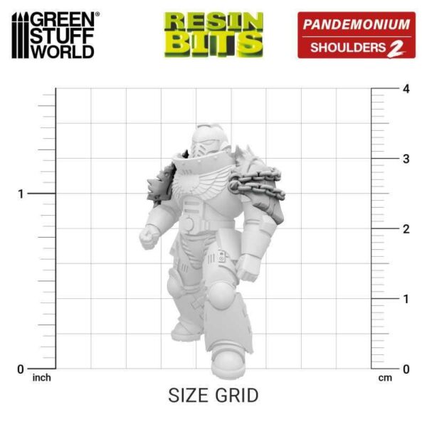 Green Stuff World    DakkaDakka - Pandemonium - Nurgle Shoulder Pads Set 02 - 8435646518831ES - 8435646518824