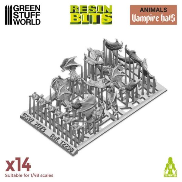 Green Stuff World    3D Printed Set - Vampire Bats - 8435646517988ES - 8435646517988