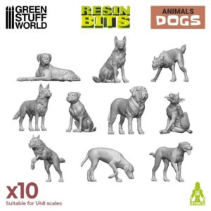 Green Stuff World    3D Printed Set - Dogs - 8435646517919ES - 8435646517919
