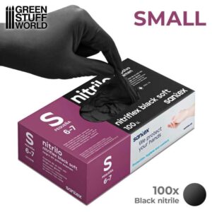 Green Stuff World    Black Nitrile Gloves - Small - 8437017506362ES - 8437017506362