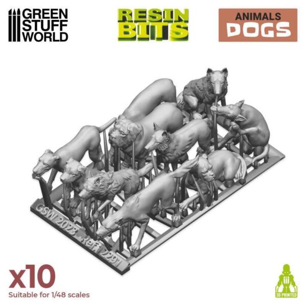 Green Stuff World    3D Printed Set - Dogs - 8435646517919ES - 8435646517919