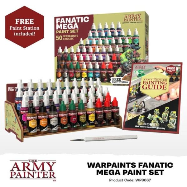 The Army Painter    Warpaints Fanatic: Mega Paint Set - AP-WP8067 - 5713799806702