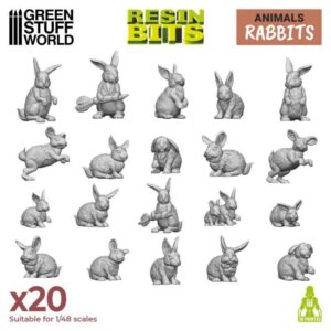 Green Stuff World    3D Printed Set - Rabbits - 8435646517902ES - 8435646517902