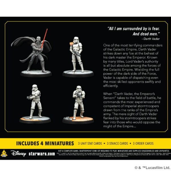 Atomic Mass Star Wars: Shatterpoint   Star Wars: Shatterpoint - Fear and Dead Men (Darth Vader) Squad Pack - FFGSWP21 - 841333123598