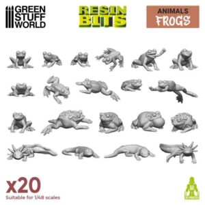 Green Stuff World    3D Printed Wet - Frogs and Toads - 8435646517940ES - 8435646517940