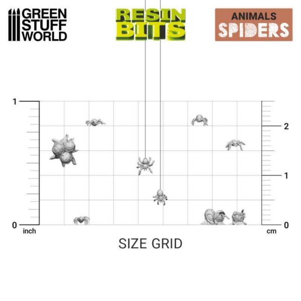 Green Stuff World    3D printed set - Small Spiders - 8435646517964ES - 8435646517964