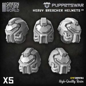 Green Stuff World    PuppetsWar - Heavy Breacher Helmets V3 - 5904873424626ES - 5904873424626