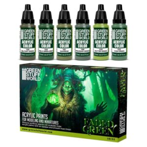 Green Stuff World    Paint Set - Faded Green - 8436574506341ES - 8436574506341