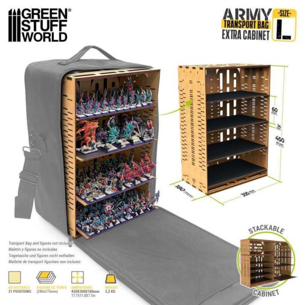 Green Stuff World    Army Transport Bag - Extra Cabinet L - 8435646516295ES - 8435646516295