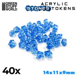 Green Stuff World    Tokens - Light Blue Stones - 8435646520261ES - 8435646520261