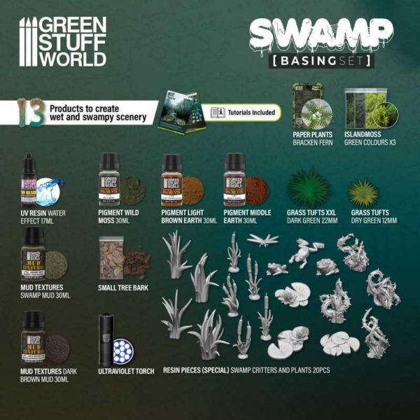 Green Stuff World    Basing Sets - Swamp - 8435646511405ES - 8.43565E+12