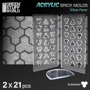 Green Stuff World    Acrylic molds - Trihex Paver - 8435646520650ES - 8435646520650