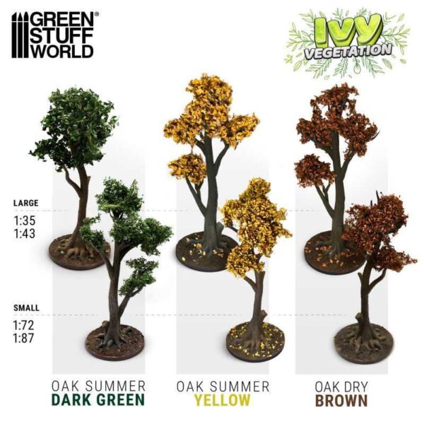 Green Stuff World    Ivy Foliage - Brown Oak - Small - 8435646519975ES - 8435646519975