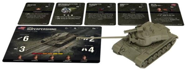 Gale Force Nine World of Tanks: Miniature Game   World of Tanks Expansion: American (T26E4 Super Pershing) - WOT55 - 11