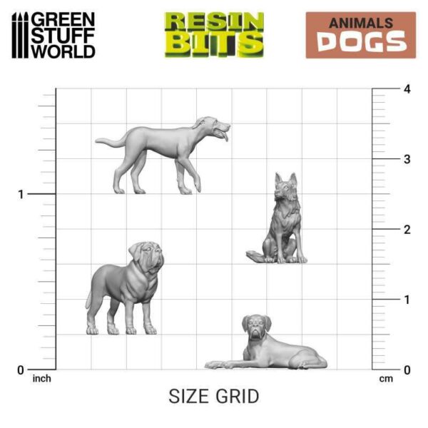 Green Stuff World    3D Printed Set - Dogs - 8435646517919ES - 8435646517919