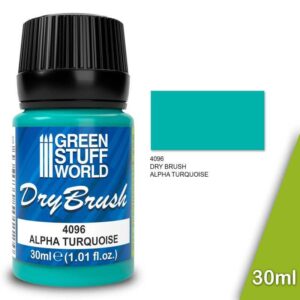 Green Stuff World    Dry Brush - ALPHA TURQUOISE 30 ml - 8435646514567ES - 8435646514567