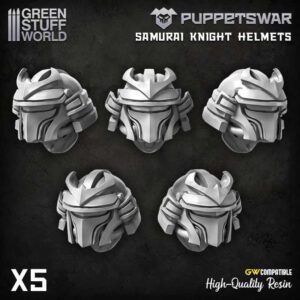 Green Stuff World    PuppetsWar - Samurai Knight Helmets - 5904873424121ES - 5904873424121