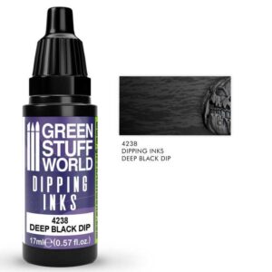 Green Stuff World    Dipping Ink 17ml - Deep Black Dip - 8435646515984ES - 8435646515984