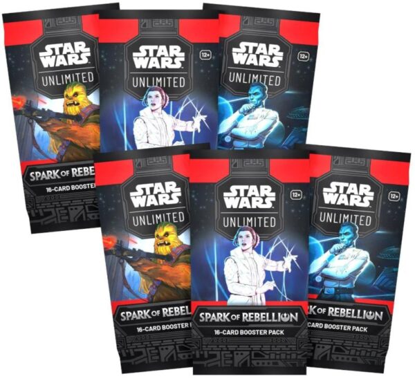 Fantasy Flight Games Star Wars: Unlimited   Star Wars: Unlimited Spark of Rebellion Booster - FFGSWH0102 - 841333122164