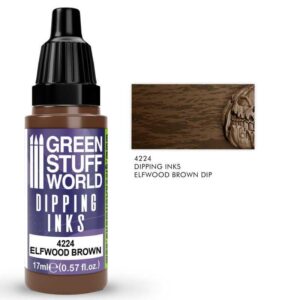 Green Stuff World    Dipping Ink 17ml - Elfwood Brown Dip - 8435646515847ES - 8435646515847