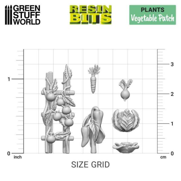 Green Stuff World    3D Printed Set - Vegetable Patch - 8435646511108ES - 8435646511108