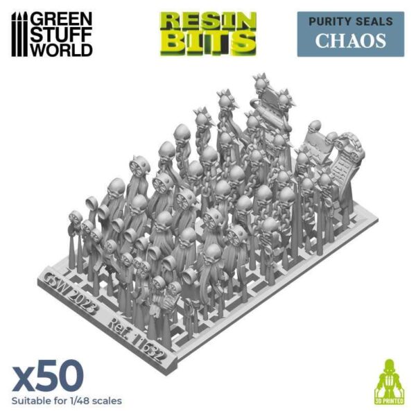 Green Stuff World    3D printed set - Purity Seals - CHAOS - 8435646511320ES - 8435646511320