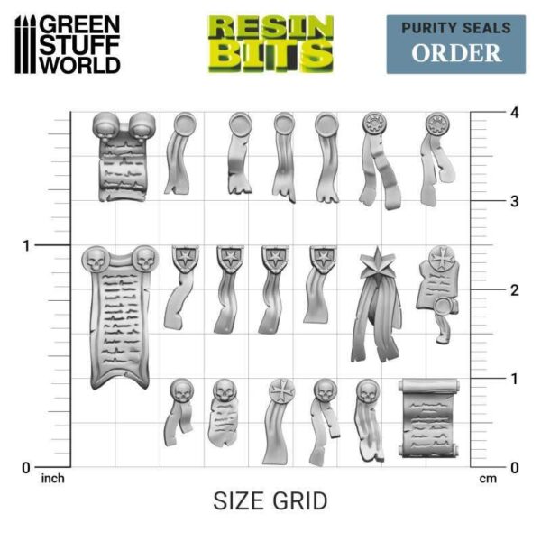 Green Stuff World    3D printed set - Purity Seals - ORDER - 8435646511337ES - 8.43565E+12