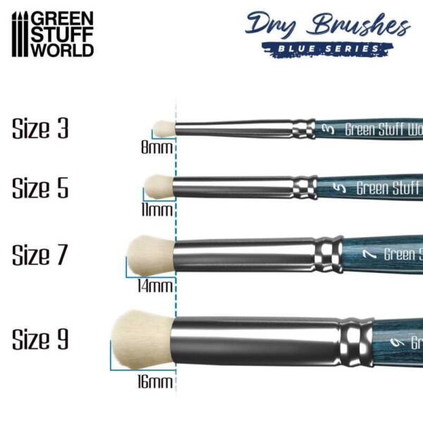 Green Stuff World    Premium Dry Brush Set - BLUE Series - 8435646507415ES - 8.43565E+12