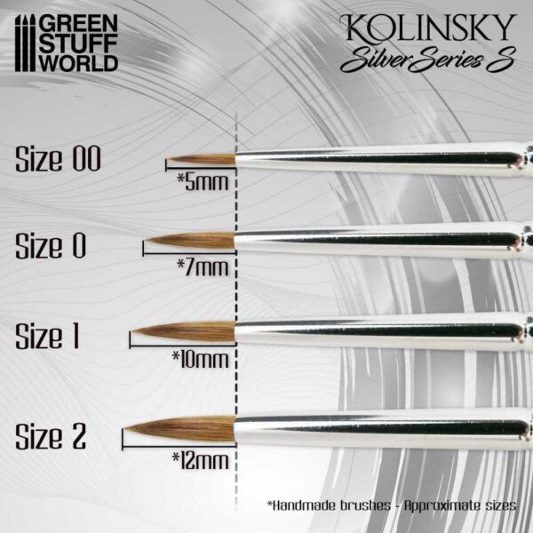 Green Stuff World    Kolinsky Silver Series Brush (S)-2 - 8435646508917ES - 8435646508917