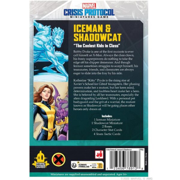Atomic Mass Marvel Crisis Protocol   Marvel Crisis Protocol: Iceman & Shadowcat - FFGCP96 - 841333123277