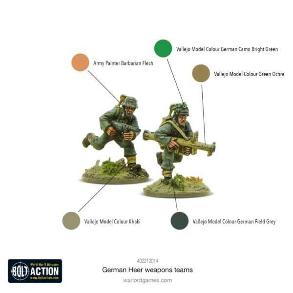 Warlord Games Bolt Action   German Heer Weapons team - 402212014 - 5060917991155