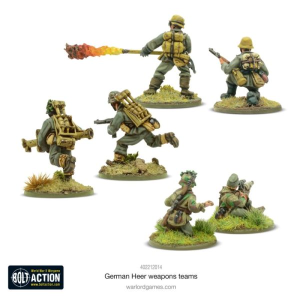 Warlord Games Bolt Action   German Heer Weapons team - 402212014 - 5060917991155