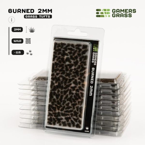 Gamers Grass    Burned - Tiny Tufts Wild 2mm (Gamer's Grass Gen II) - GG2-BUR - 738956790811
