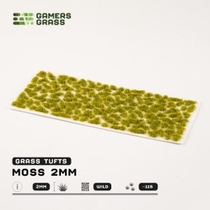 Gamers Grass    Moss - Tiny Tufts Wild 2mm (Gamer's Grass Gen II) - GG2-MO - 738956790859