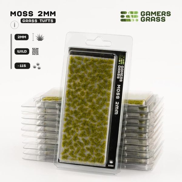 Gamers Grass    Moss - Wild Tufts 2mm (Gamer's Grass Gen II) - GG2-MO - 738956790859