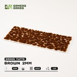 Gamers Grass    Brown - Tiny Tufts Wild 2mm (Gamer's Grass Gen II) - GG2-B -